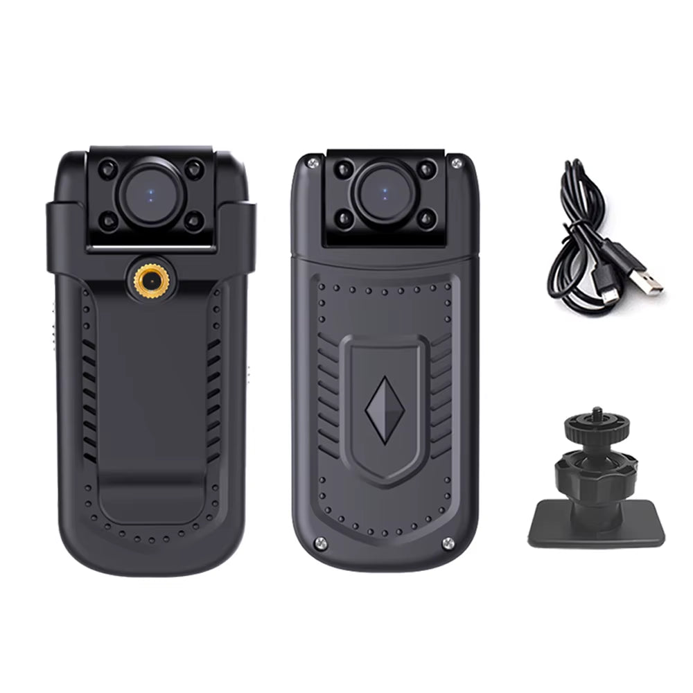Mini Camera with 130° Wide Angle and Emergency Recording Mini Camera, 1080P HD Video Recorder Action Camera Wifi / Bluetooth